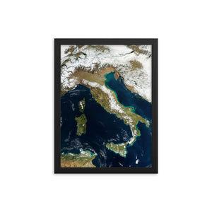 Italy from above - Framed poster