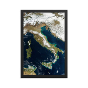 Italy from above - Framed poster