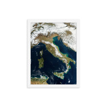 Load image into Gallery viewer, Italy from above - Framed poster