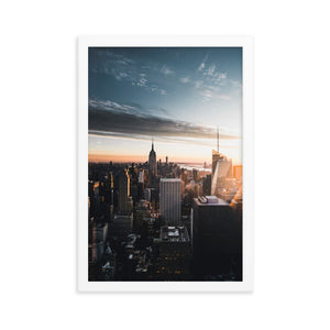 New York City Skyline - Framed poster