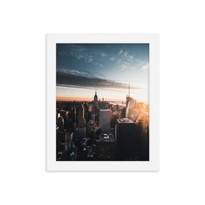 New York City Skyline - Framed poster